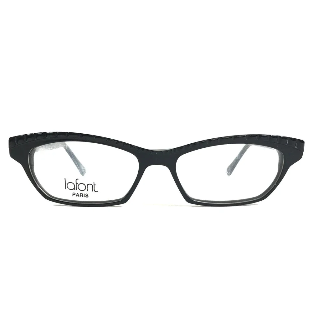 Jean Lafont Eyeglasses Frames DORIS 100 Black Cat Eye Full Rim 52-15-142